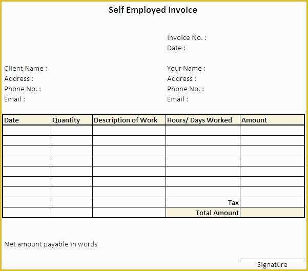 40 1099 Invoice Template Free