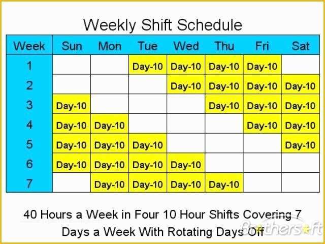 12 Hour Work Schedule Template Free Of 12 Hour Nursing Schedule Template Templates Resume