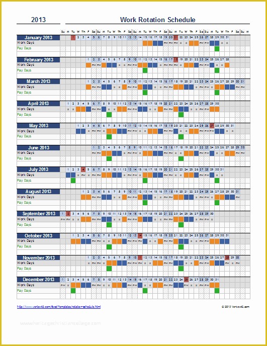 12 Hour Work Schedule Template Free Of 12 Hour Shift Schedules Every Other Weekend F