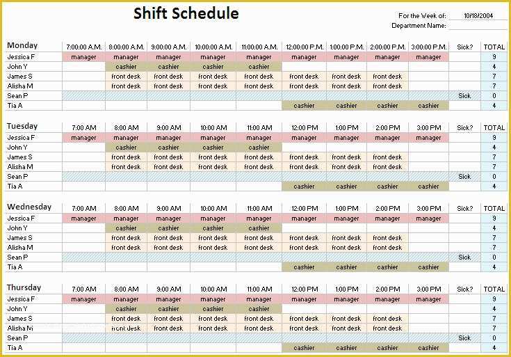 12 Hour Work Schedule Template Free Of 24 Hour Shift Schedule Template