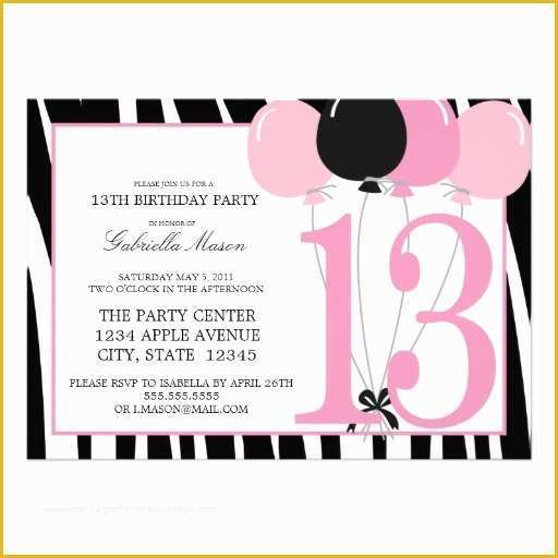 13th Birthday Invitation Templates Free Of 128 Best Images About 13th Birthday Party On Pinterest