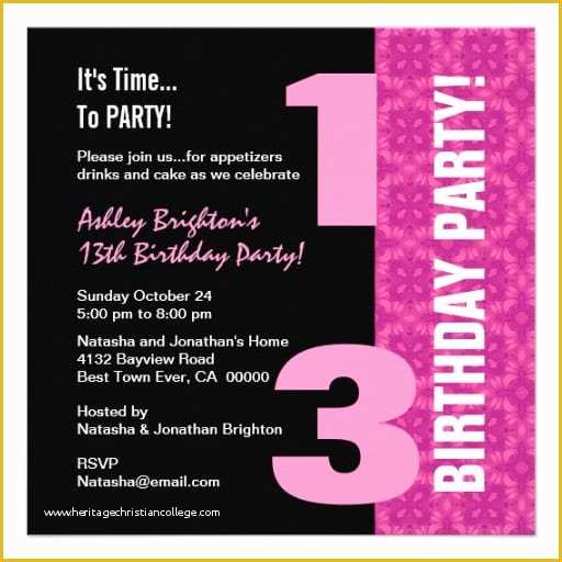 13th-birthday-invitation-templates-free-of-13th-birthday-invitation