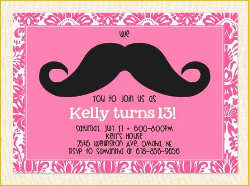 13th Birthday Invitation Templates Free Of 13th Birthday Party Invitations Templates Free – Best