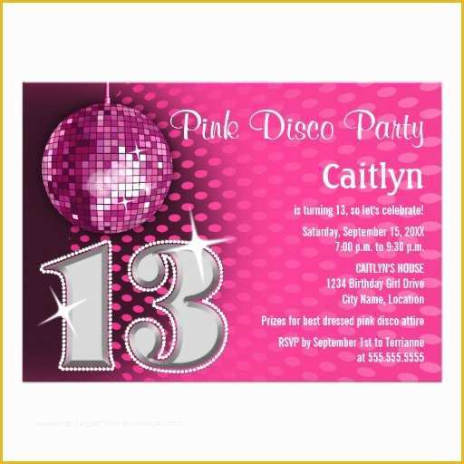 13th Birthday Invitation Templates Free Of Thirteenth Birthday Invitations 120 Thirteenth Birthday