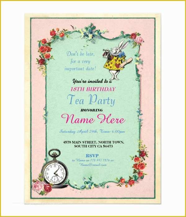 18th Birthday Party Invitation Templates Free Of 14 18th Birthday Invitation Designs & Templates Psd Ai