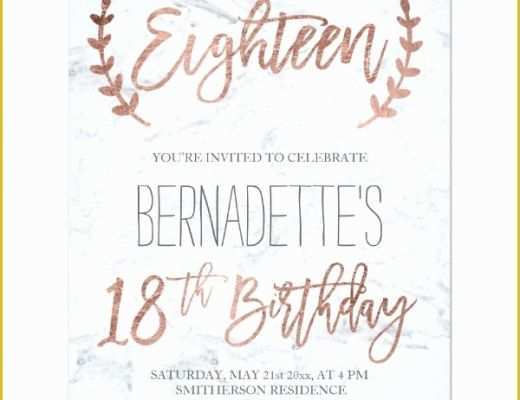 18th Birthday Party Invitation Templates Free Of 14 18th Birthday Invitation Designs &amp; Templates Psd Ai