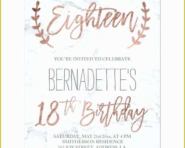 18th Birthday Party Invitation Templates Free Of 14 18th Birthday Invitation Designs &amp; Templates Psd Ai