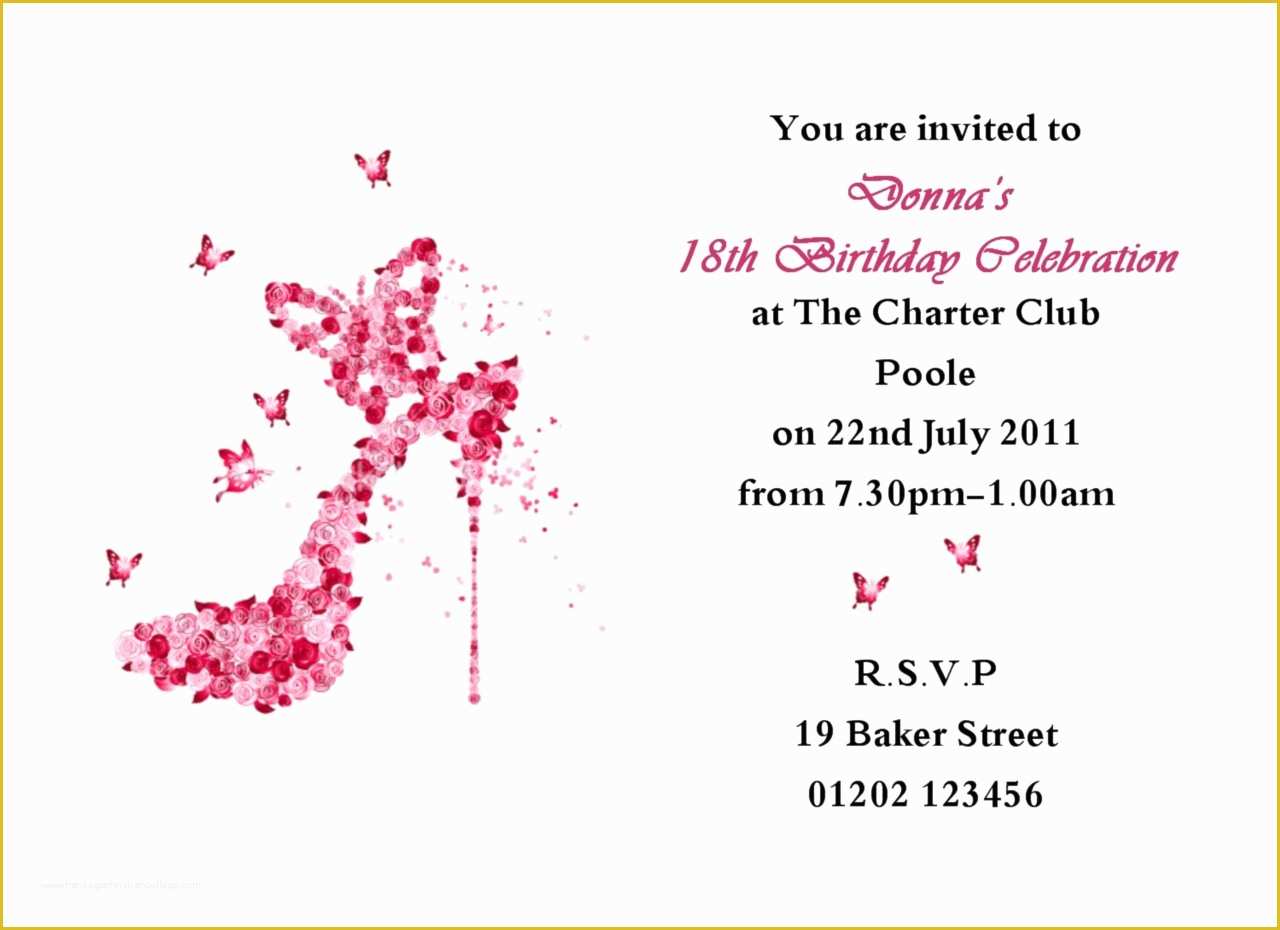 18th Birthday Party Invitation Templates Free Of 18th Birthday Border – Best Happy Birthday Wishes