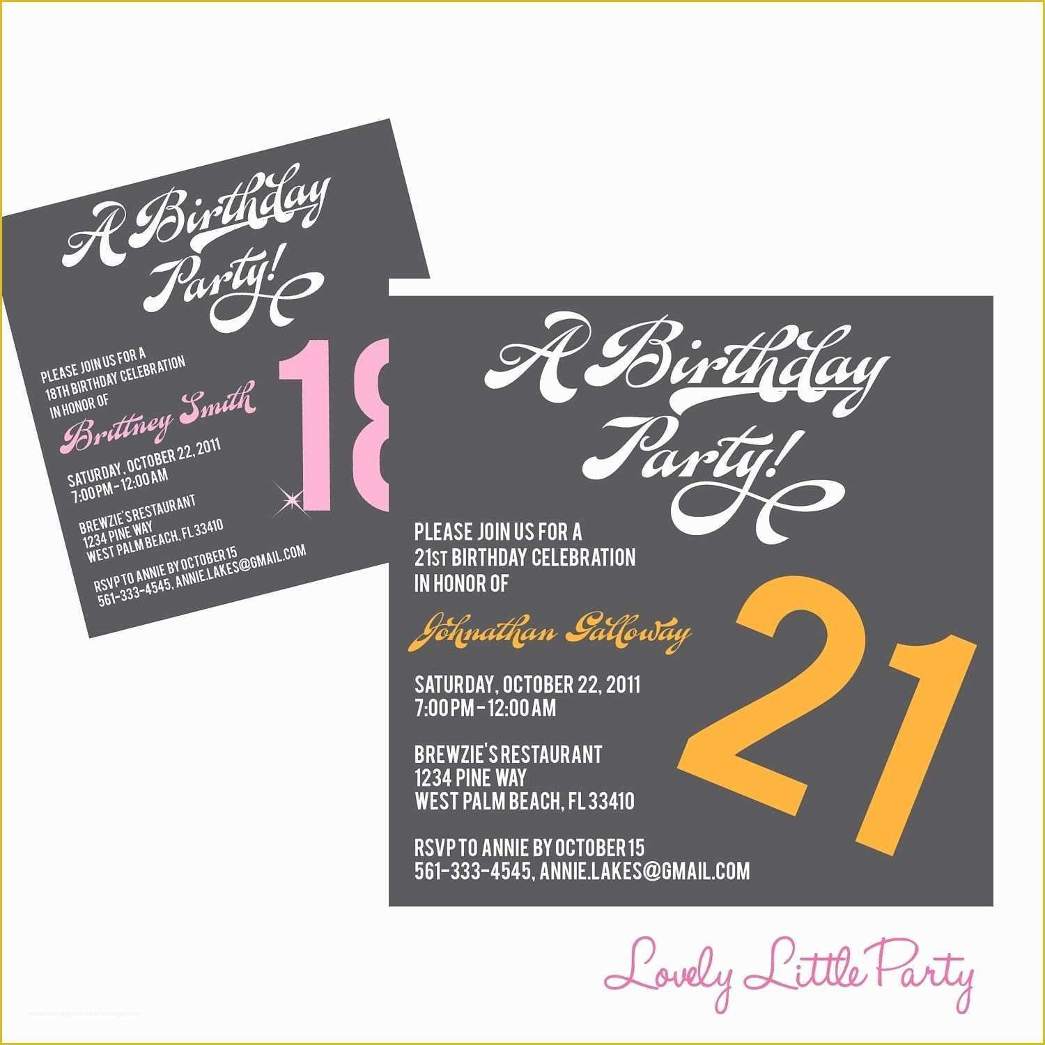 18th Birthday Party Invitation Templates Free Of 18th Birthday Invitation Templates Printable Free List