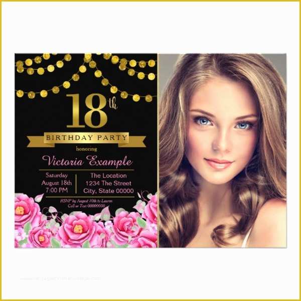 18th Birthday Party Invitation Templates Free Of 30 Birthday Invitation Designs