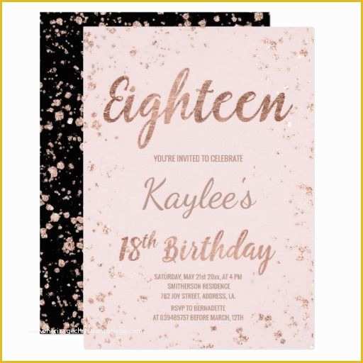 18th Birthday Party Invitation Templates Free Of 438 Best 18th Birthday Party Invitations Images On