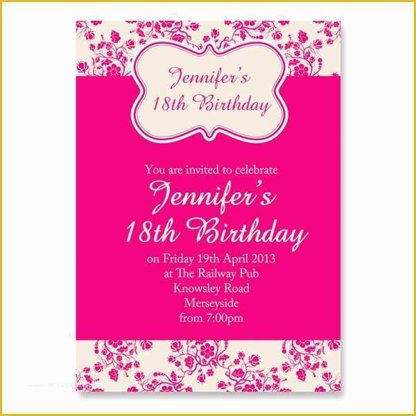 18th Birthday Party Invitation Templates Free Of Birthday Invitation Templates 18th Birthday Invitations