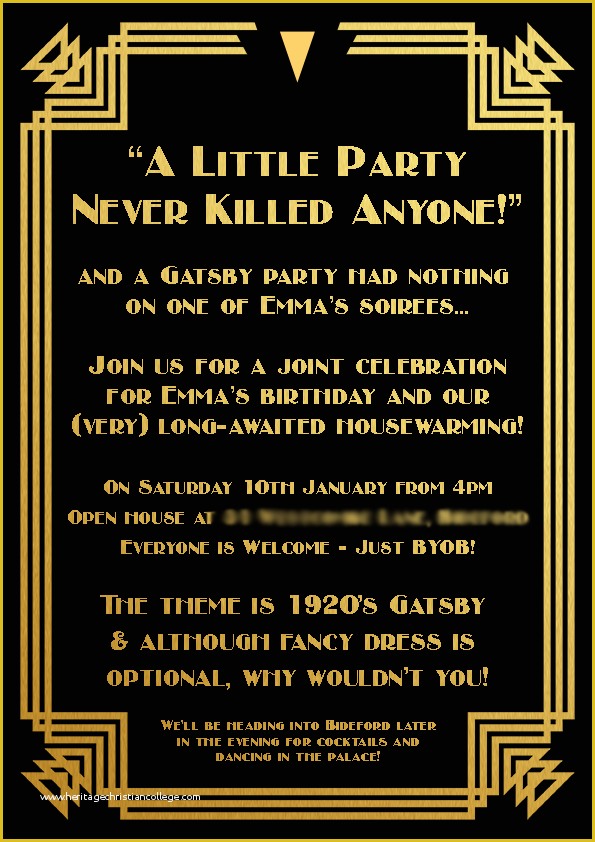 1920s Party Invitation Template Free Of Roaring 20 S Powerpoint Template Selvdofo