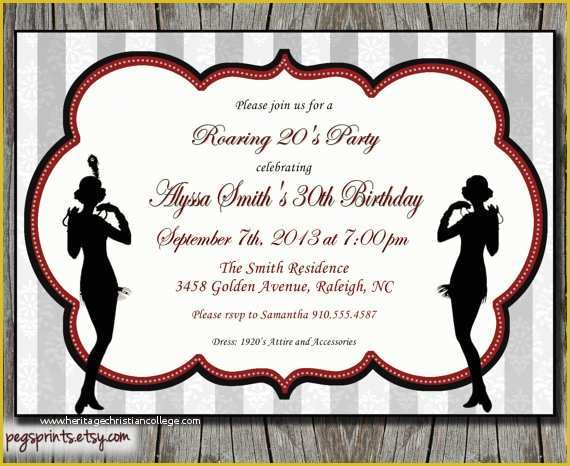 1920s Party Invitation Template Free Of Roaring 20s Borders Clipart Clipart Suggest