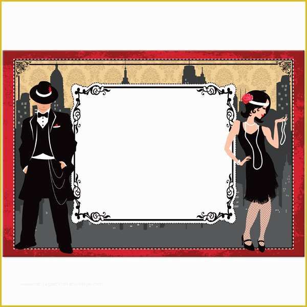 1920s Party Invitation Template Free Of Roaring Twenties Party Invitations