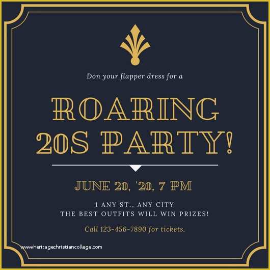 56 1920s Party Invitation Template Free