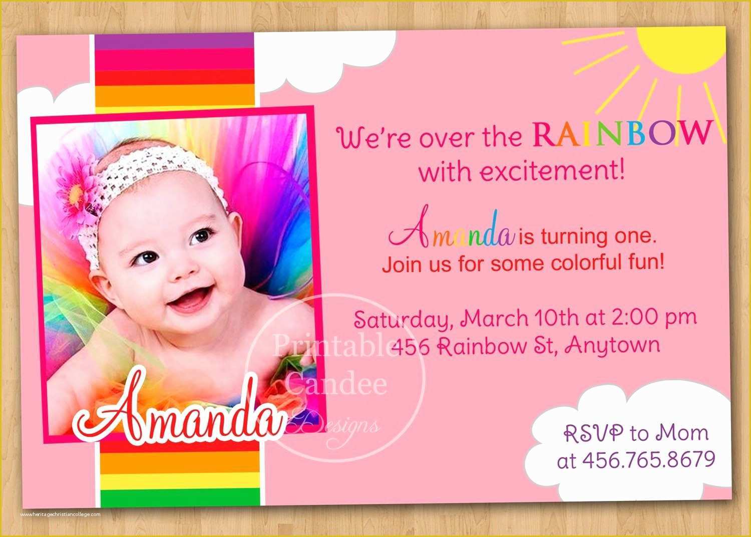 1st Birthday Invitation Template Free Download Of 1st Birthday Invitation Cards Templates Free