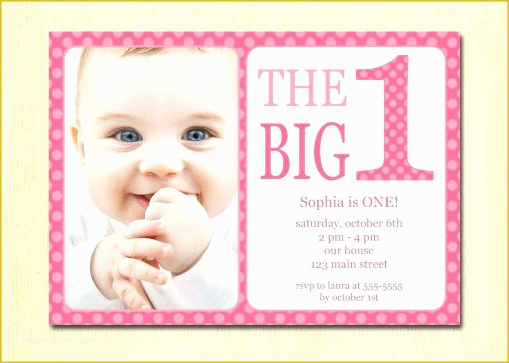 1st Birthday Invitation Template Free Download Of Baby Girl Birthday Invitation Card New Born Baby Girl