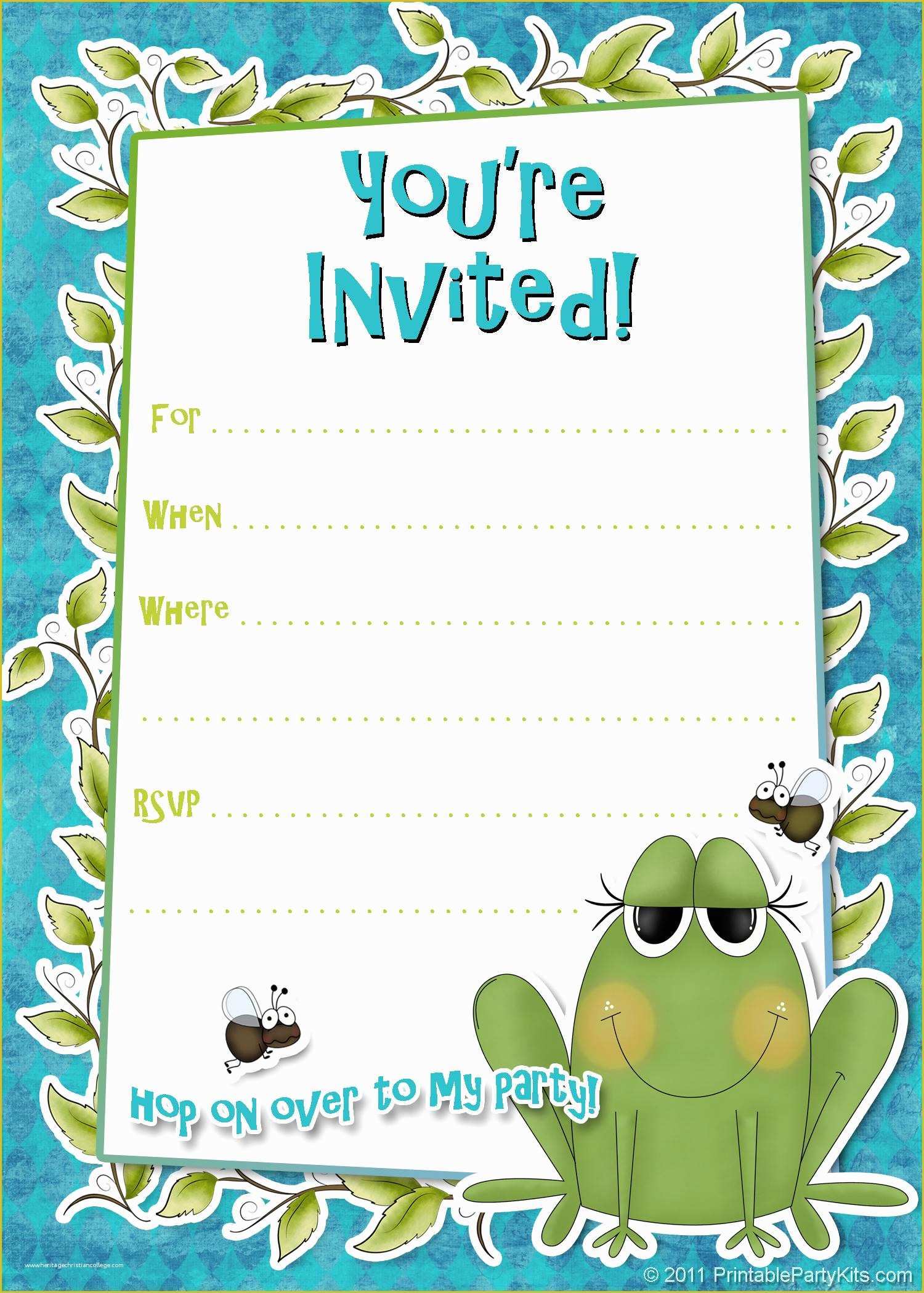 1st Birthday Invitation Template Free Download Of Free Printable Party Invitations Templates