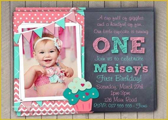 1st Birthday Invitation Template Free Download Of Wording for First Birthday Invitations