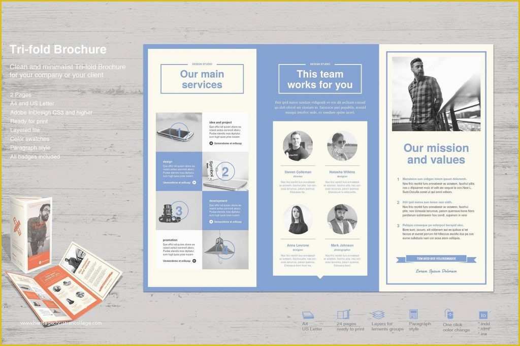 2 Fold Brochure Template Free