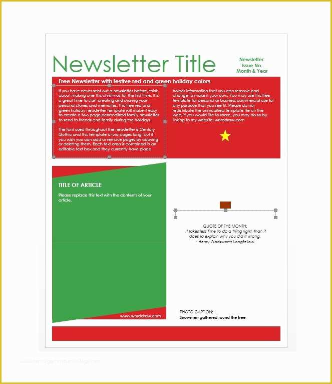 2 Page Newsletter Template Free Of 50 Free Newsletter Templates for Work School and