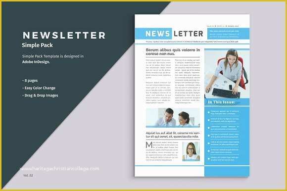 2 Page Newsletter Template Free Of Business Newsletter Template Brochure Templates