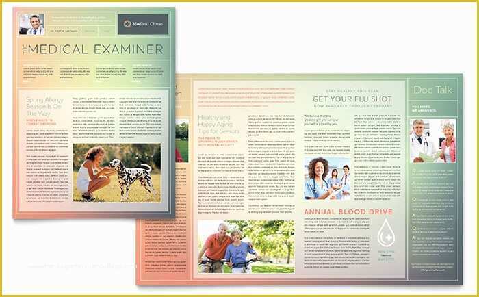 2 Page Newsletter Template Free Of Medical Clinic Newsletter Template Word & Publisher