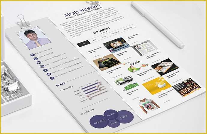2 Page Resume Templates Free Download Of 28 Free Cv Resume Templates HTML Psd & Indesign