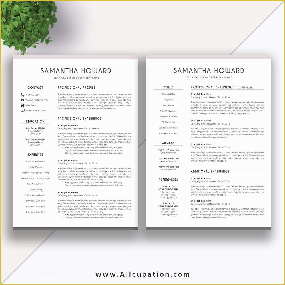 2 Page Resume Templates Free Download Of Creative Resume Template Modern Cv Template Word Cover
