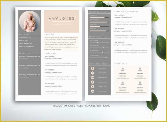 2 Page Resume Templates Free Download Of Resume Template for Ms Word Resume Templates On Creative