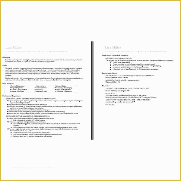 2 Page Resume Templates Free Download Of Ten Great Free Resume Templates Microsoft Word Download Links