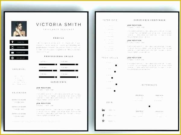 2 Page Resume Templates Free Download Of Two Page Resume Template Word Free Uni Resume Template