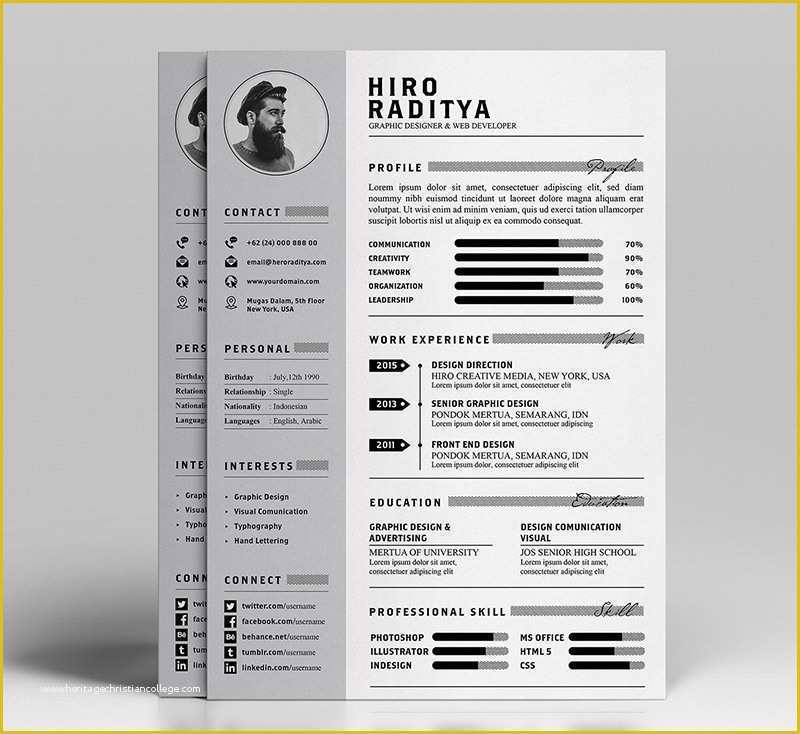 2018 Resume Templates Free Of 10 Fresh Free Resume Cv Design Templates 2018 In Word