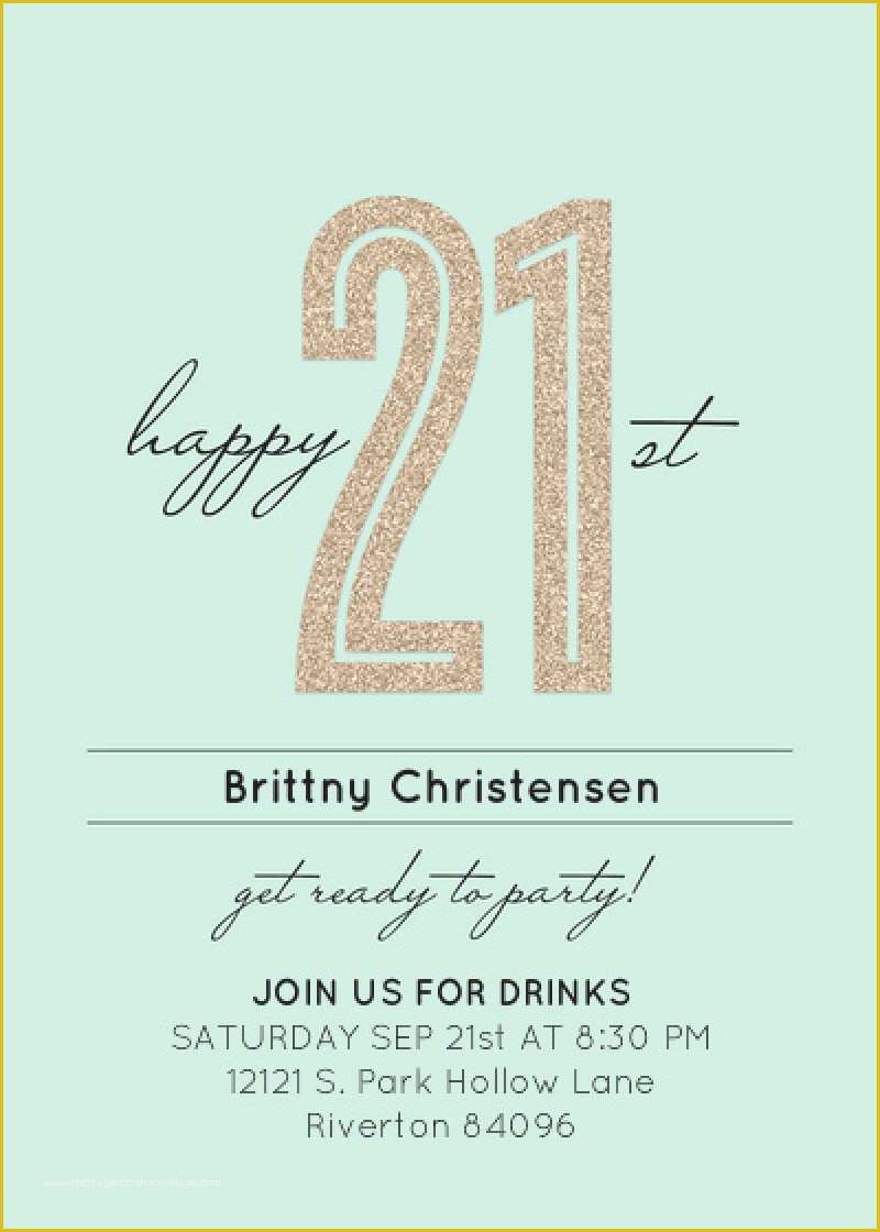 21st Birthday Invitation Templates Free Printable Of 21 Year Old Birthday Invitation Template – orderecigsjuice