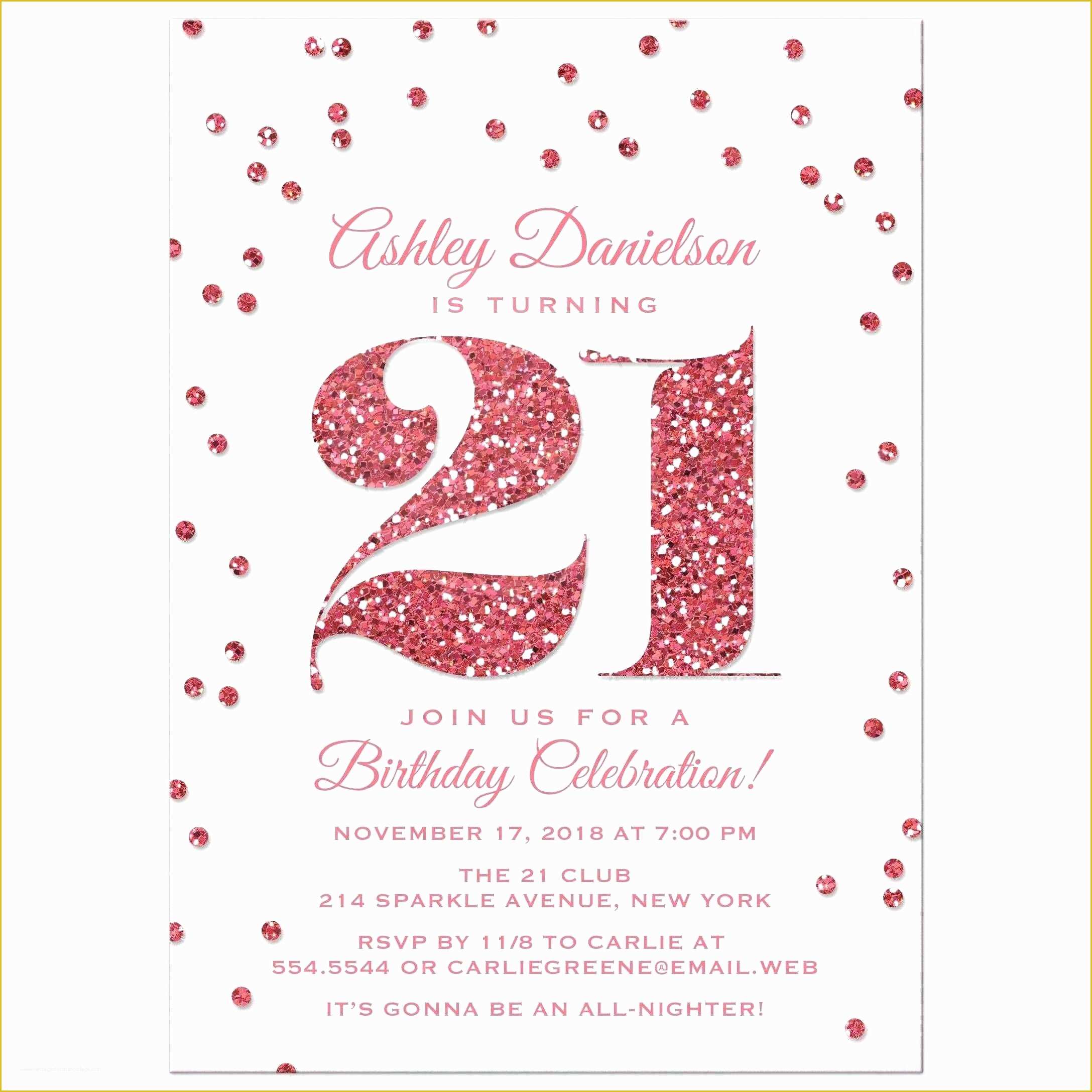 21st Birthday Invitation Templates Free Printable Of 21st Birthday Invitation Templates Free Printable Luxury