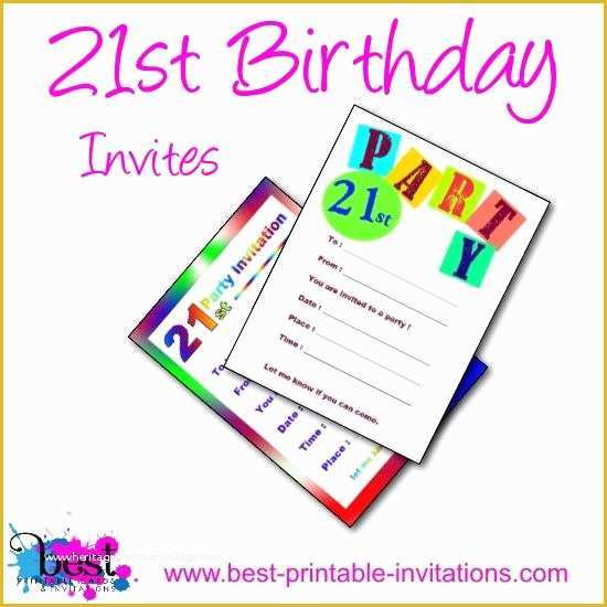21st Birthday Invitation Templates Free Printable Of 21st Invitation Free Printable – orderecigsjuicefo