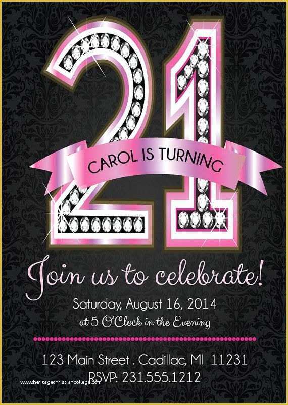 21st Birthday Invitation Templates Free Printable Of Best 25 21st Birthday Invitations Ideas On Pinterest