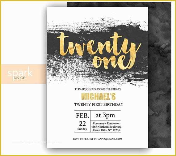 21st Birthday Invitation Templates Free Printable Of Free 21st Birthday Invitations Wording – Free Printable