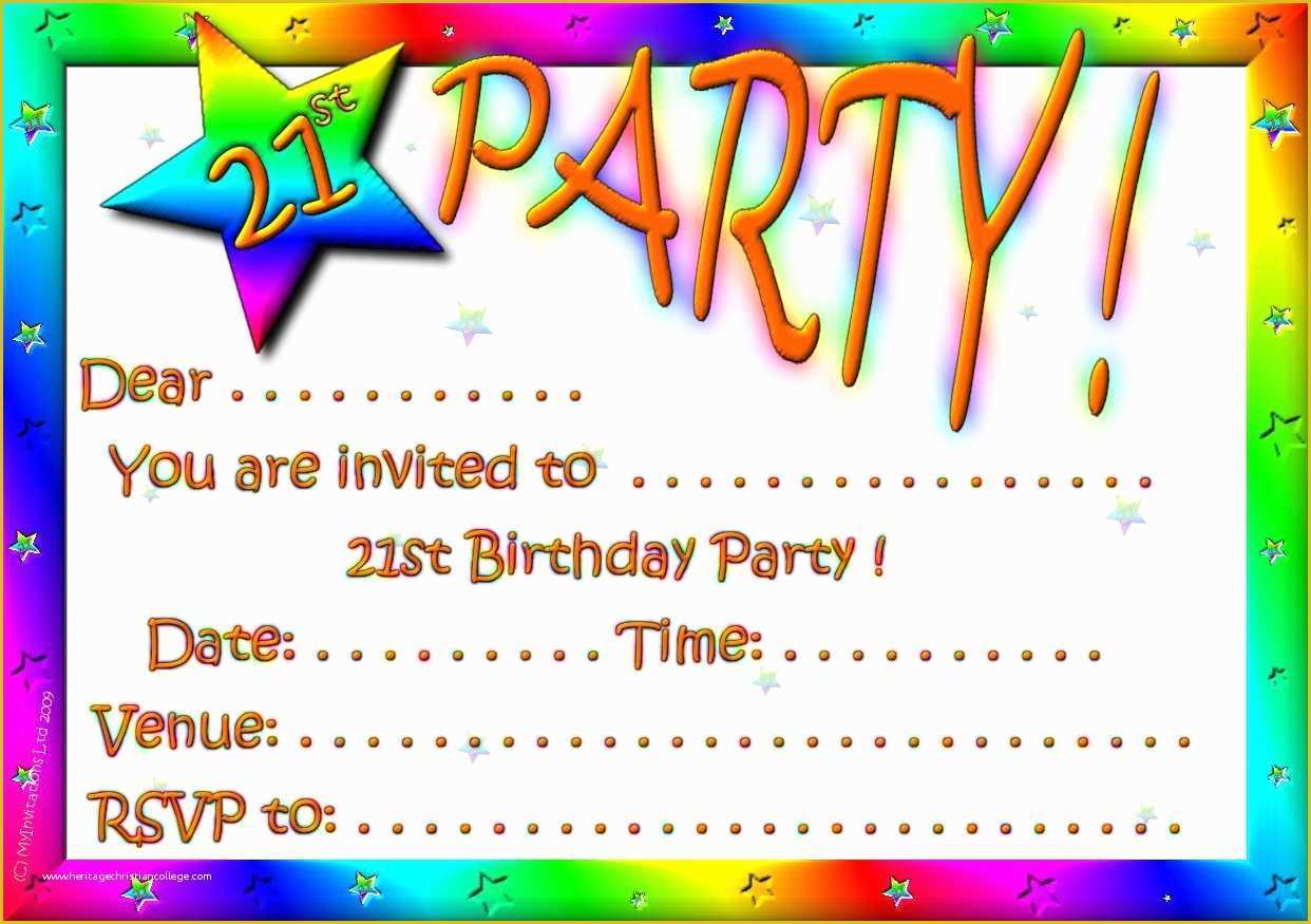 21st Birthday Invitation Templates Free Printable Of Its Christeen S 21st Birthday Count Down