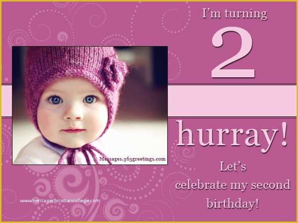2nd Birthday Invitations Templates Free Of 2nd Birthday Invitations and Wording 365greetings