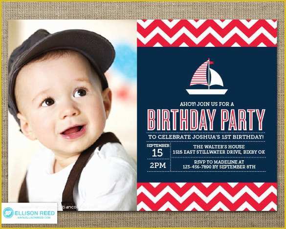 2nd Birthday Invitations Templates Free Of 36 First Birthday Invitations Psd Vector Eps Ai Word