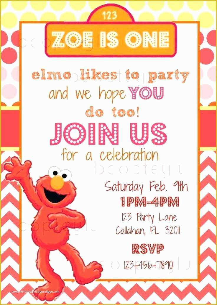 2nd Birthday Invitations Templates Free Of 97 Sesame Street 2nd Birthday Party Invitations Sesame