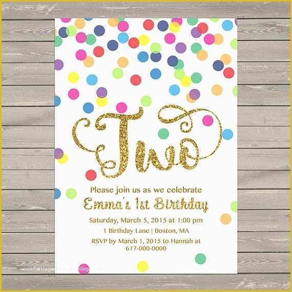 2nd Birthday Invitations Templates Free Of Birthday Invitation Template 2nd Birthday Invitations