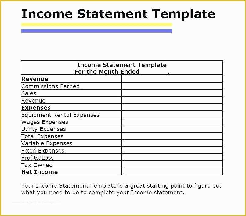 3 Month Profit and Loss Statement Template Free Of Examples Monthly Profit and Loss Statement Template Free