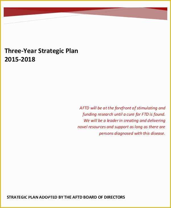 3 Year Business Plan Template Free Of Free Strategic Plan 45 Free Word Pdf Ppt format
