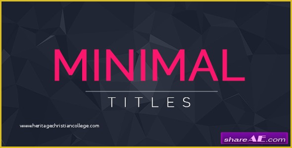 33 Free after Effects Templates Of Videohive 33 Minimal Titles Free after Effects Templates