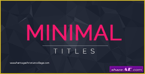 33 Free after Effects Templates Of Videohive 33 Minimal Titles Free after Effects Templates