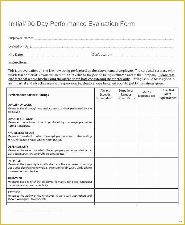 360 Degree Performance Appraisal Template Free Of 360 Performance Evaluation Template Employee Self Review