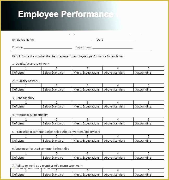 360 Degree Performance Appraisal Template Free Of Peer Evaluation Form 